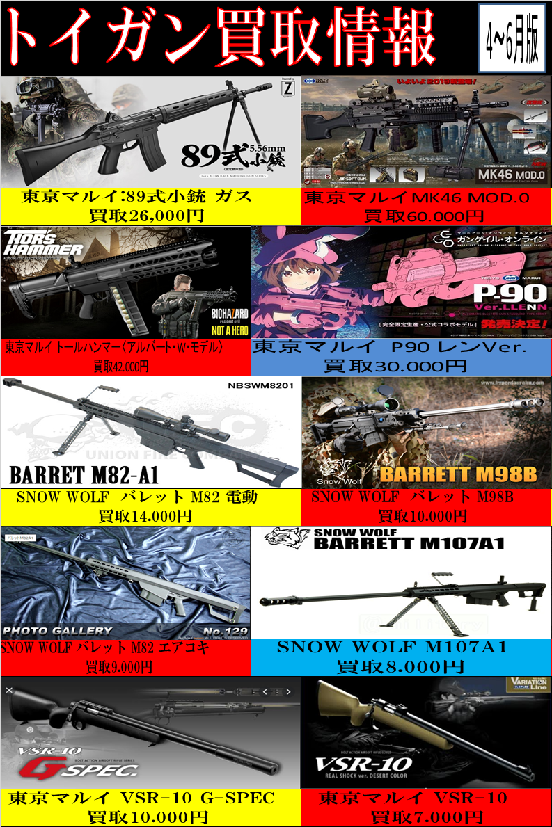 ミリタリー高価買取情報 夢大陸 日立南店